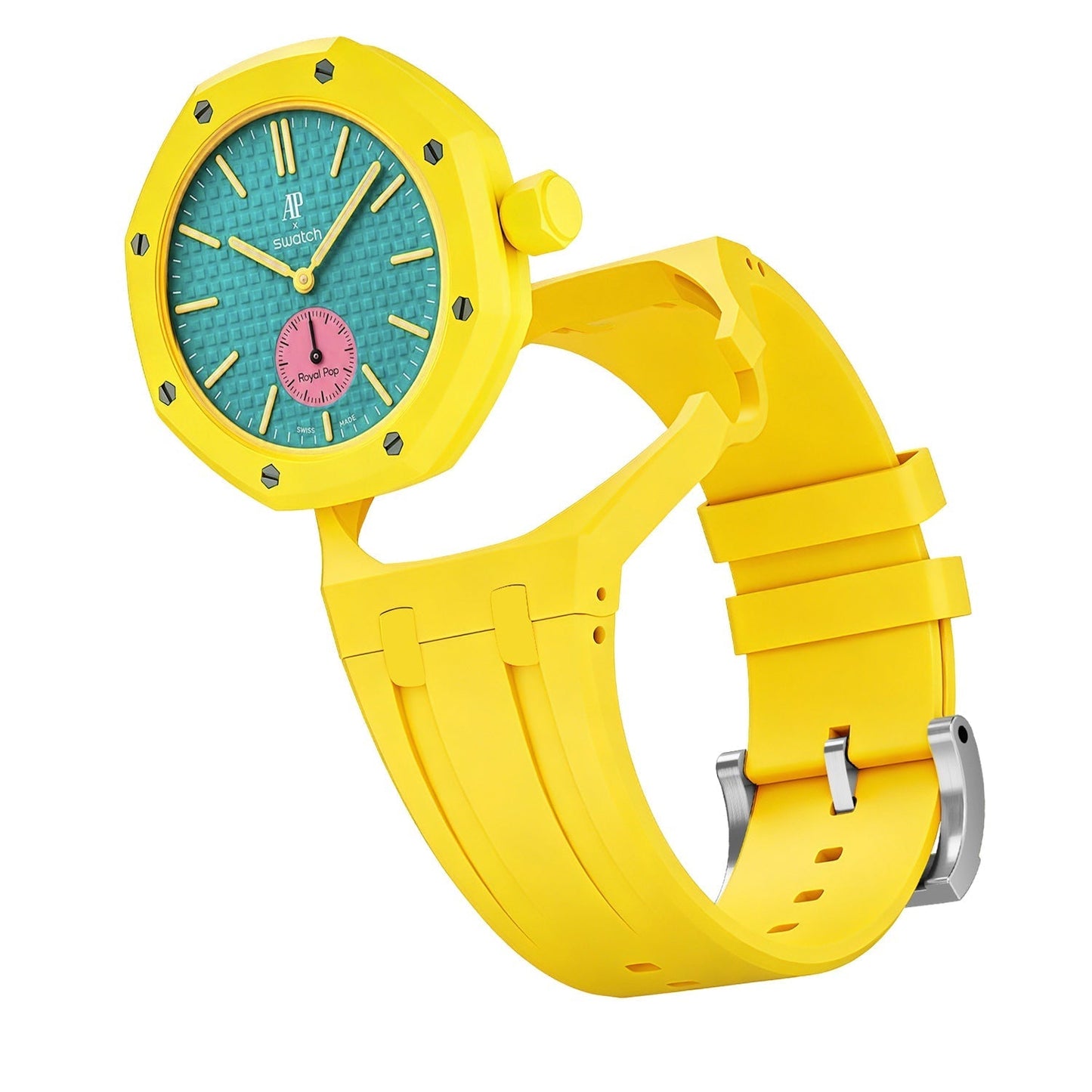 Oak Pop Exclusive Yellow Silicone Strap