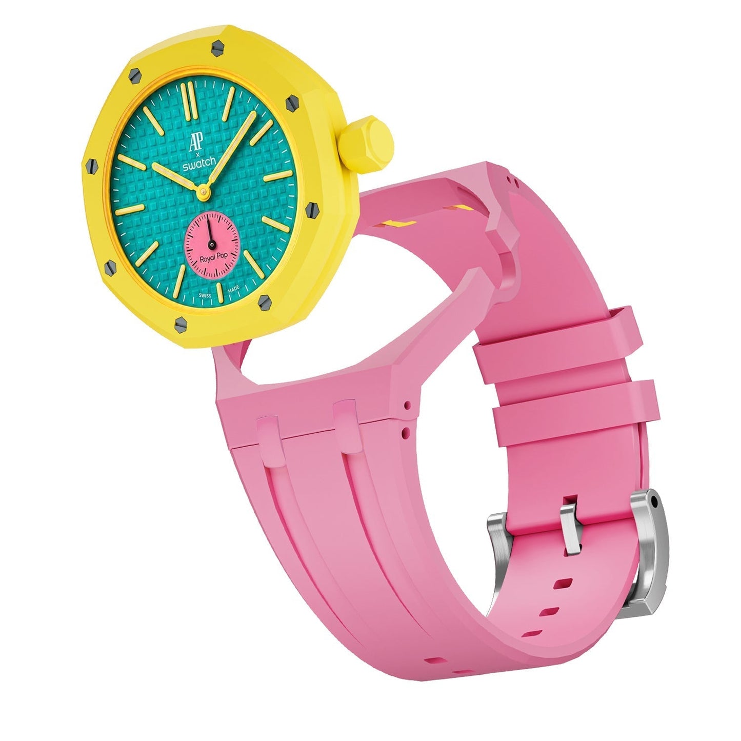 Oak Pop Exclusive Pink Silicone Strap