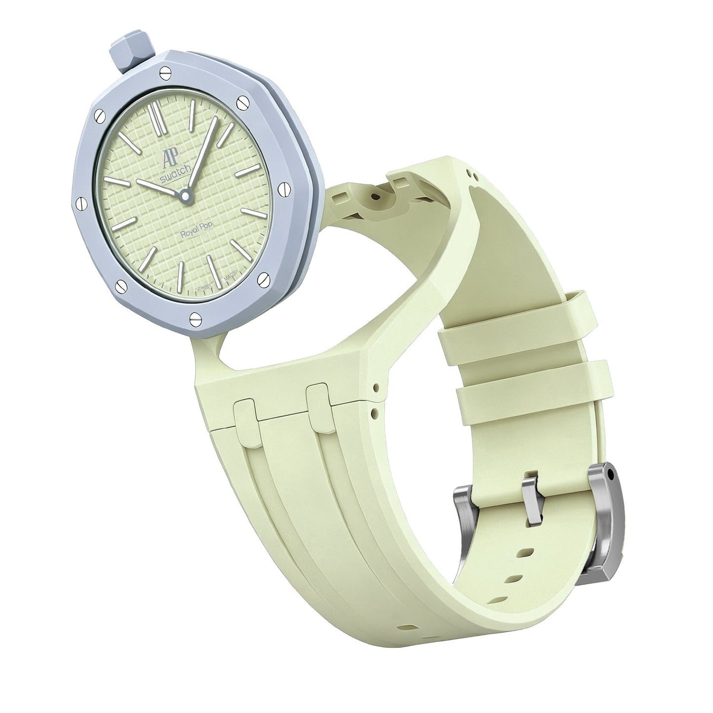 Oak Pop Exclusive Creamy Yellow Silicone Strap