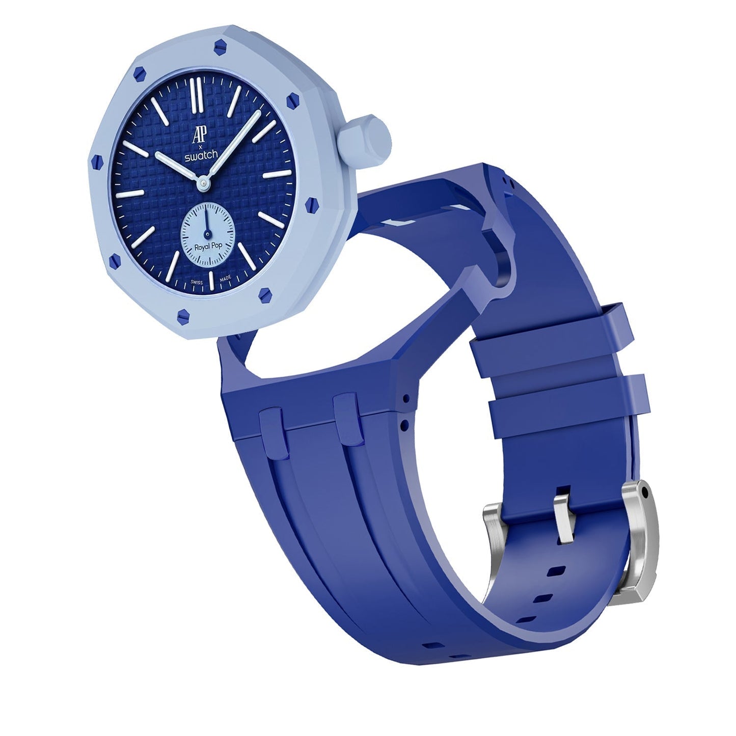 Oak Pop Exclusive Dark Blue Silicone Strap