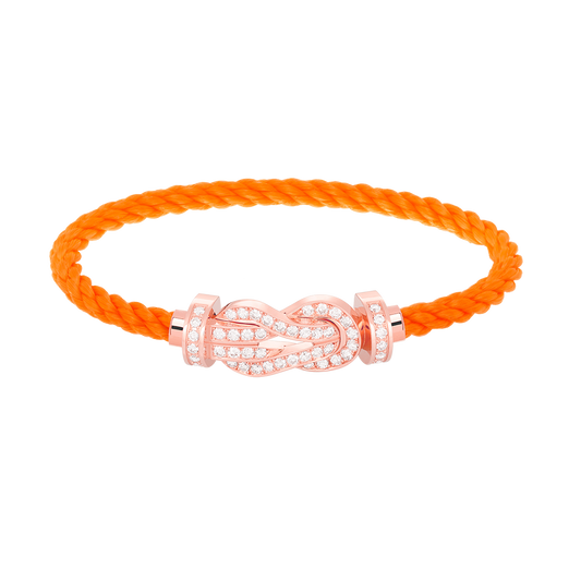[Everoly JW]CHANCE LARGE 8 FIGURE BUCKLE FULL DIAMOND BRACELET ROSE GOLD