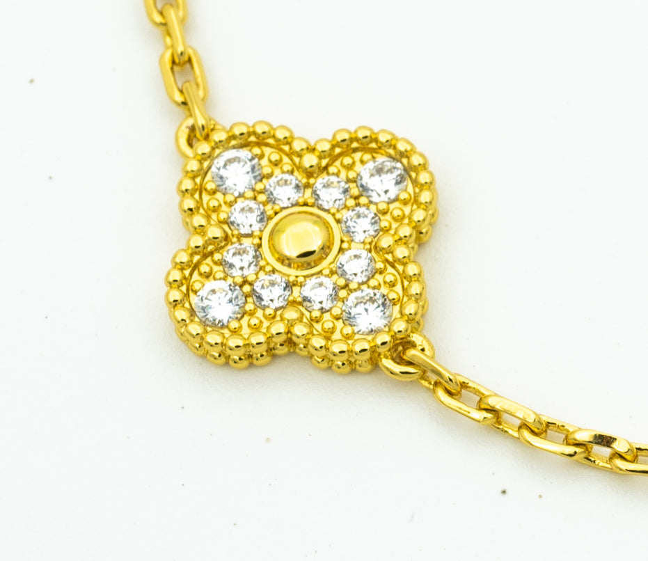 [Everoly JW]  CLOVER 5 MOTIF LASER BRACELET COLLECTION