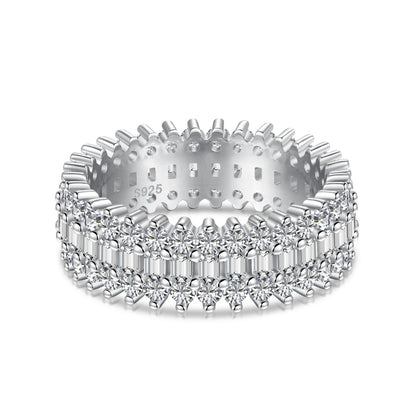 [Everoly JW]Ornate Colorful Radiant Cut Daily Ring