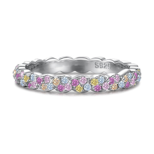 [Everoly JW]Dainty Ebullient Round Cut Daily Ring