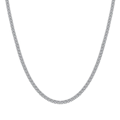 [Everoly JW]Delicate Round Shape Tennis Necklace