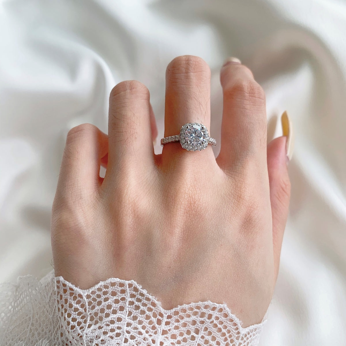 [Everoly JW]Dazzling Resplendent Round Cut Wedding Ring
