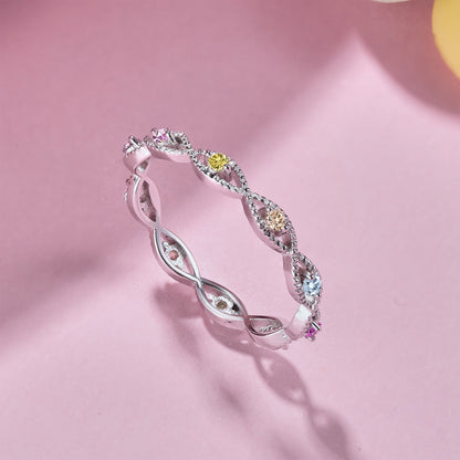 [Everoly JW]Elegant Energetic Round Cut Daily Ring