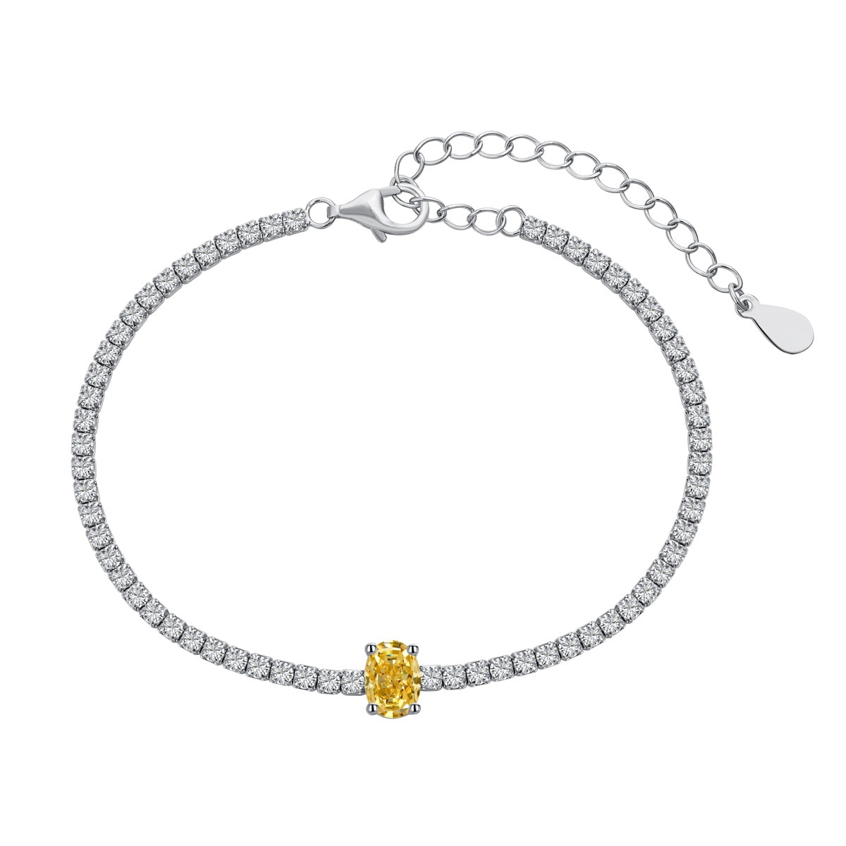 [Everoly JW]0.75 Carat Exquisite Oval Cut Daily Bracelet
