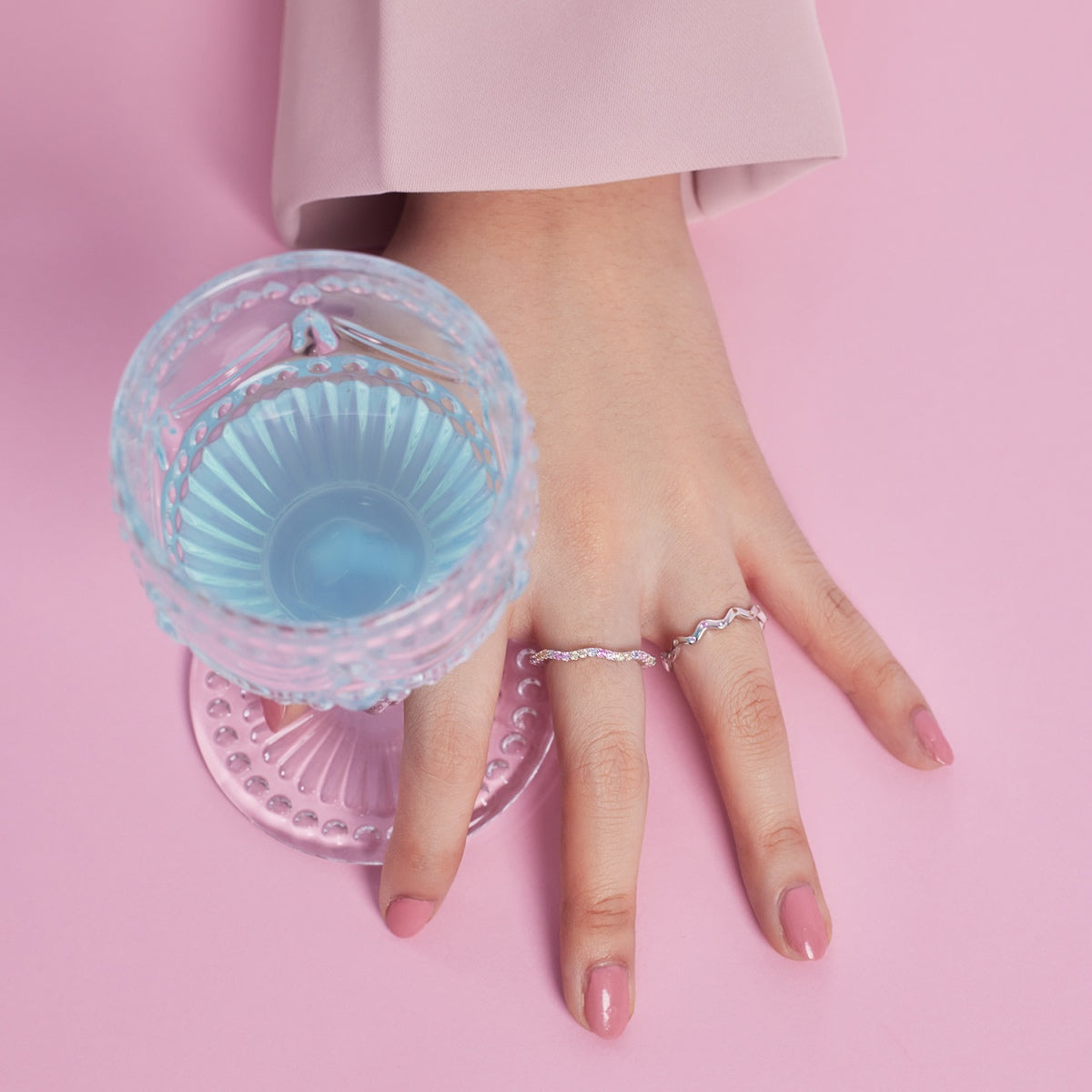 [Everoly JW]Ornate Vibrant Round Cut Daily Ring