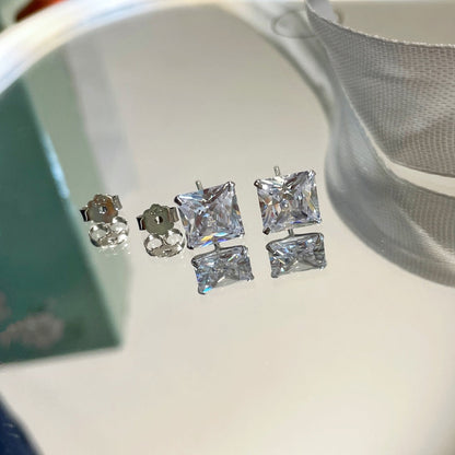 [Everoly JW]Ornate Square Shape Earrings