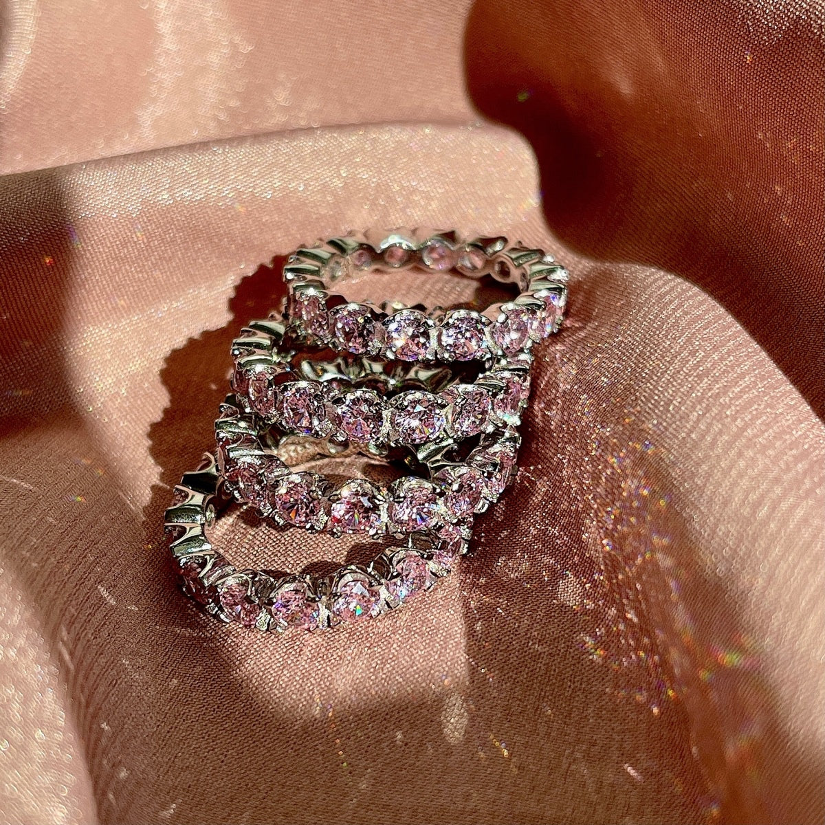 [Everoly JW]Eternity Round Cut Tennis Ring