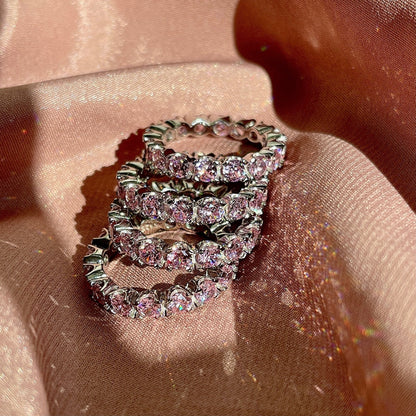 [Everoly JW]Eternity Round Cut Tennis Ring