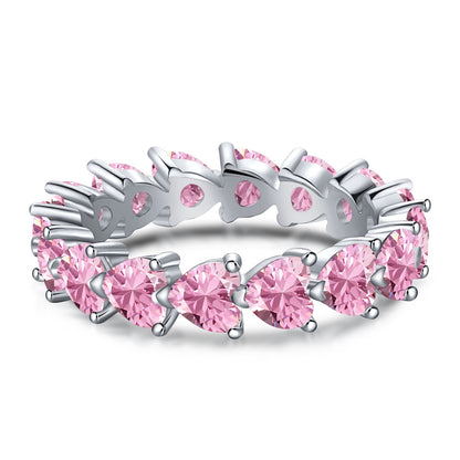 [Everoly JW]0.25 Carat Radiant Romance Heart Cut Lover Ring