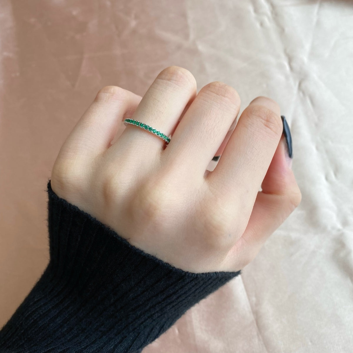 [Everoly JW]Delicate Sparkling Round Cut Daily Ring