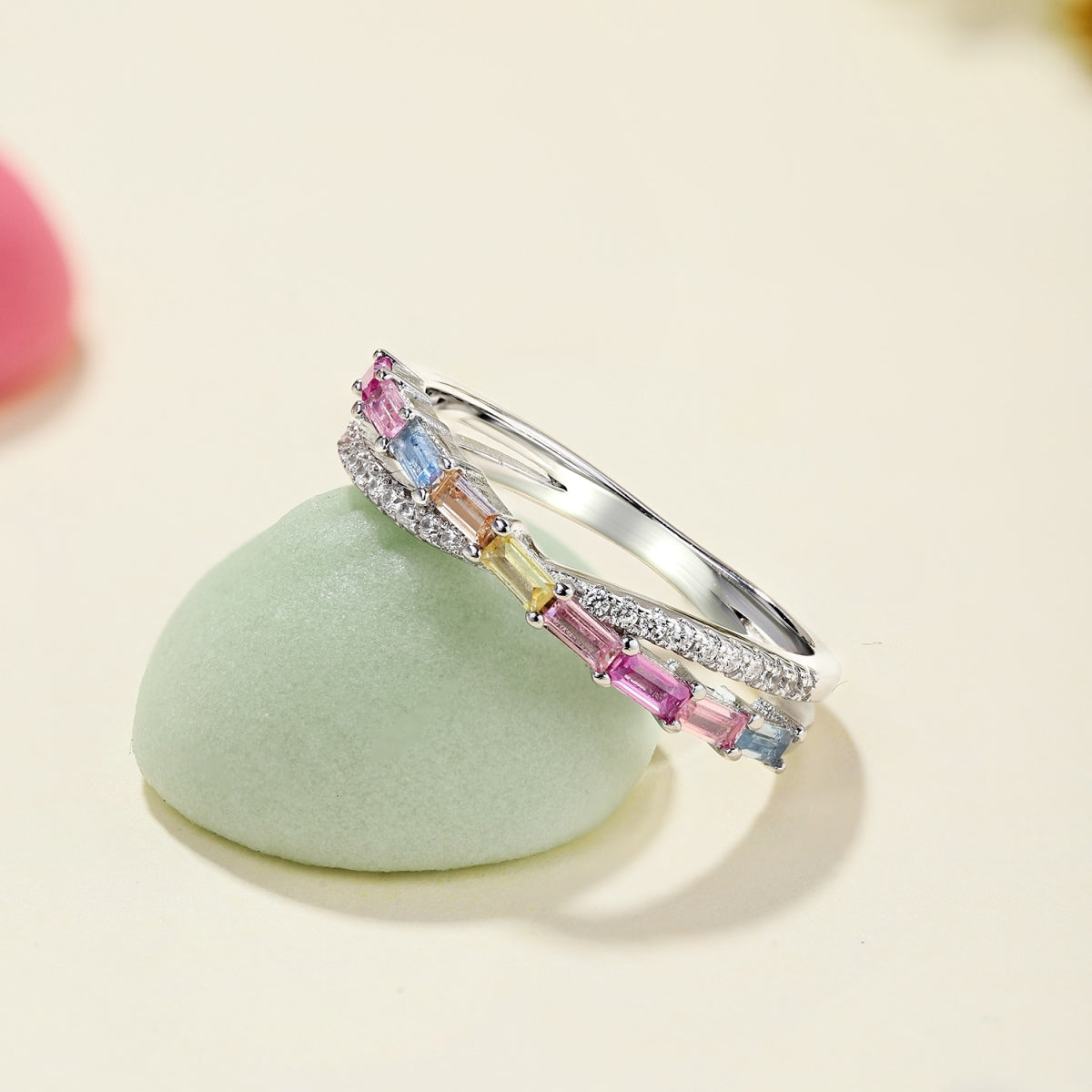 [Everoly JW]Energetic Elegant Radiant Cut Party Ring