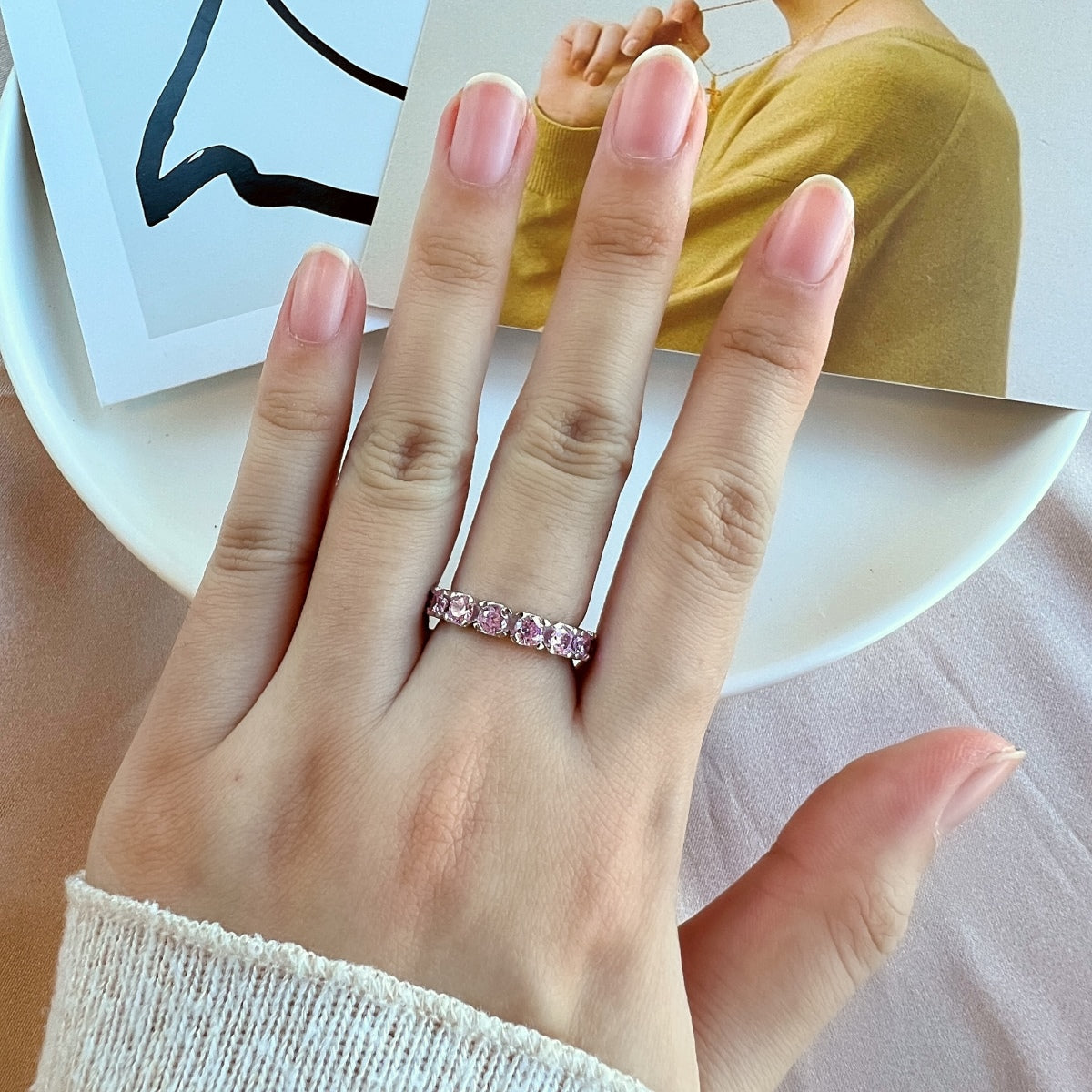[Everoly JW]Eternity Round Cut Tennis Ring