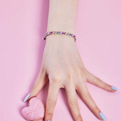 [Everoly JW]Ornate Sparkling Multi Cut Party Bracelet