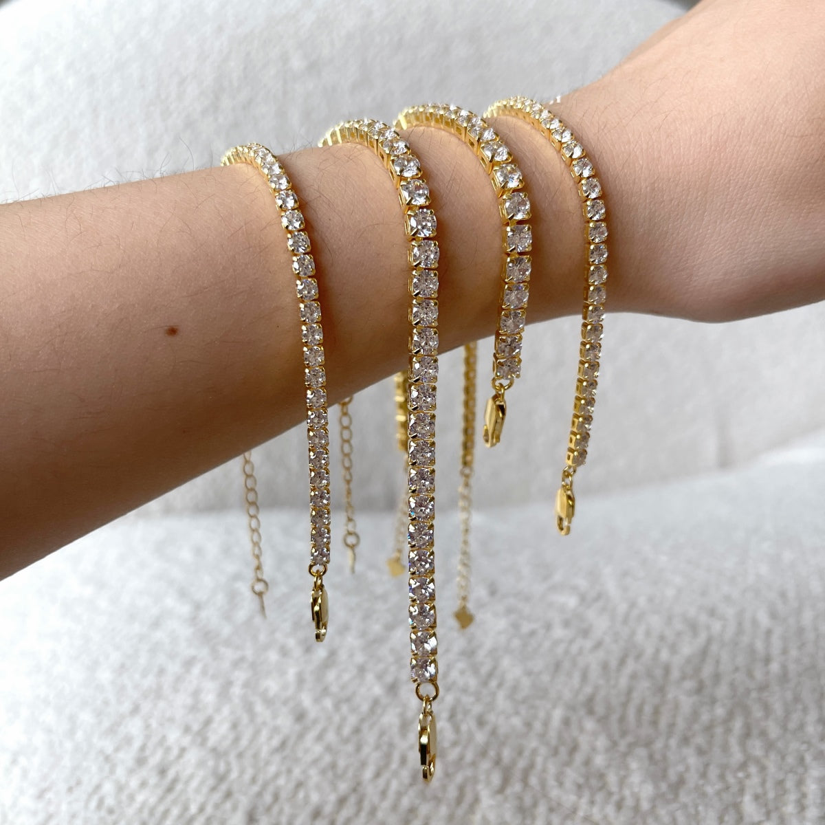 [Everoly JW]Sparkling Radiant Princess Cut Tennis Bracelet