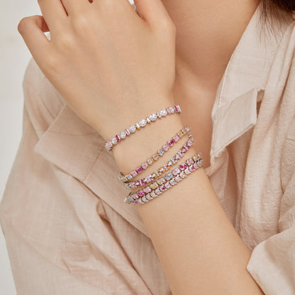 [Everoly JW]Delicate Colorful Emerald Cut Party Bracelet
