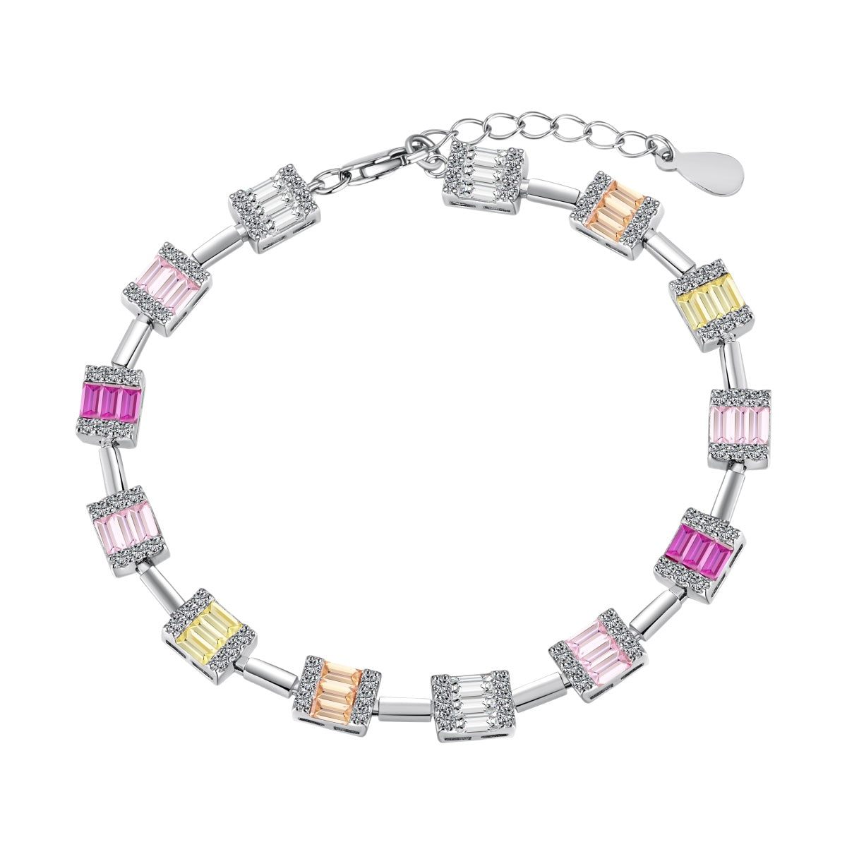 [Everoly JW]Dainty Charming Emerald Cut Daily Bracelet