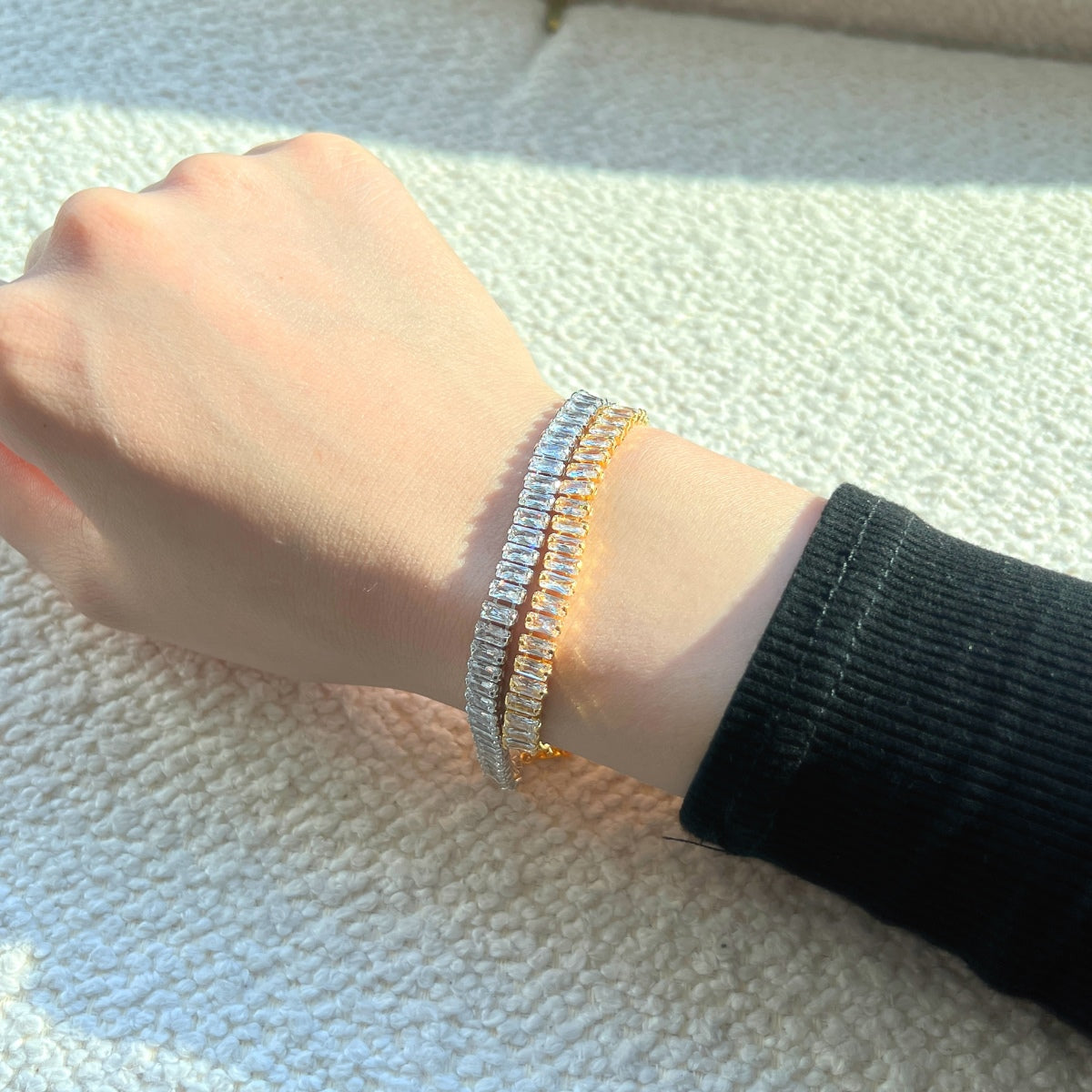 [Everoly JW]Exquisite Emerald Cut Daily Bracelet