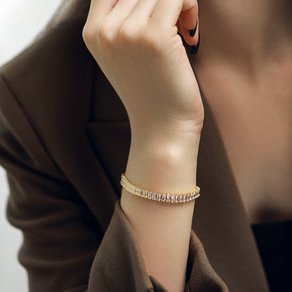 [Everoly JW]Exquisite Emerald Cut Daily Bracelet