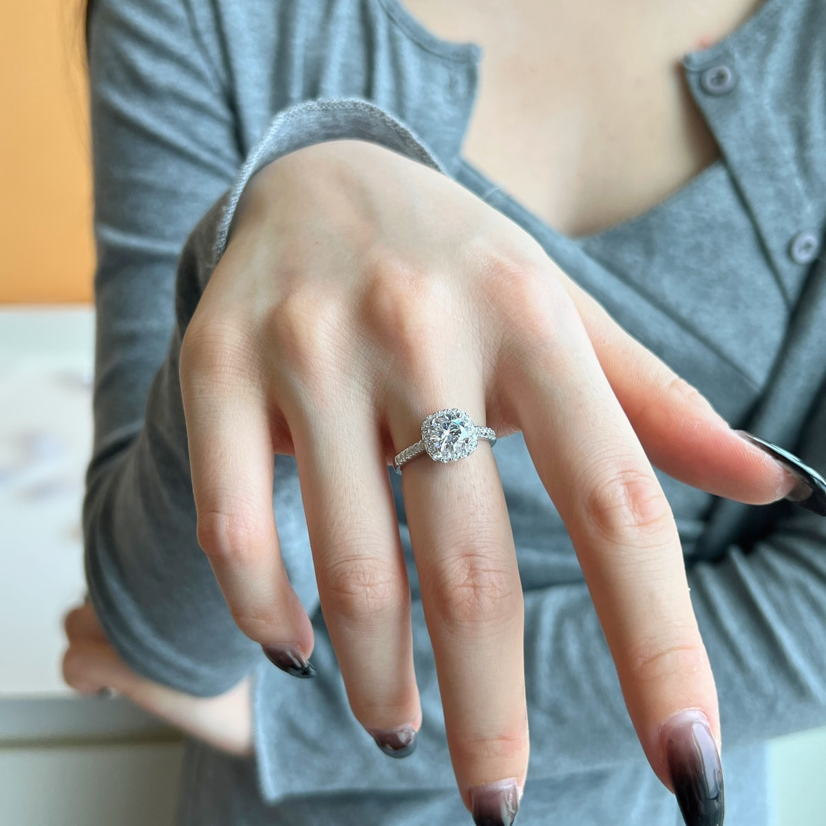 [Everoly JW]Dazzling Resplendent Round Cut Wedding Ring