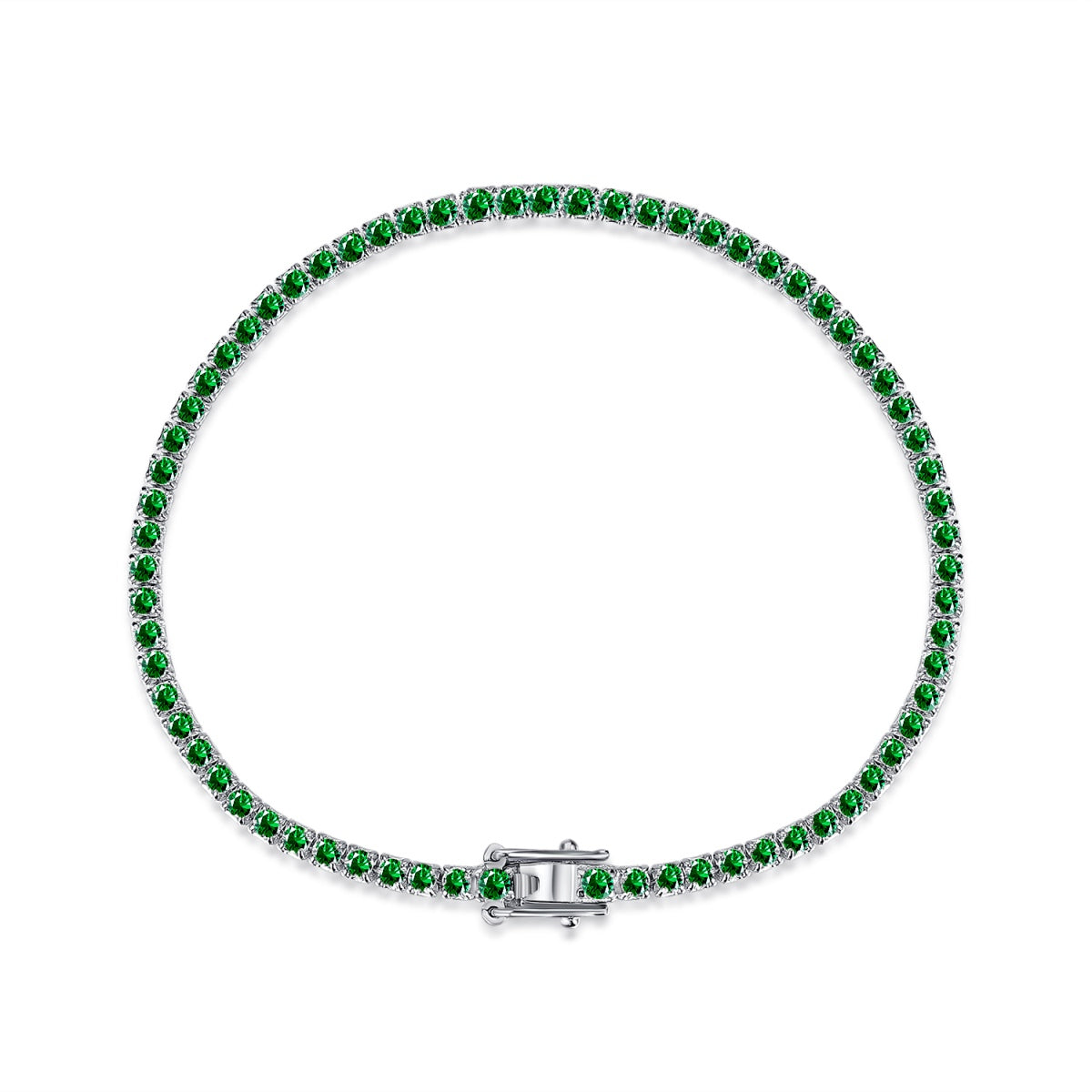 [Everoly JW]Dazzling Colorful Round Cut Daily Bracelet