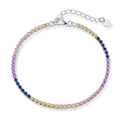 [Everoly JW]Radiant Shinning Princess Cut Tennis Bracelet