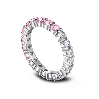 [Everoly JW]Sparkling Round Cut Tennis Ring