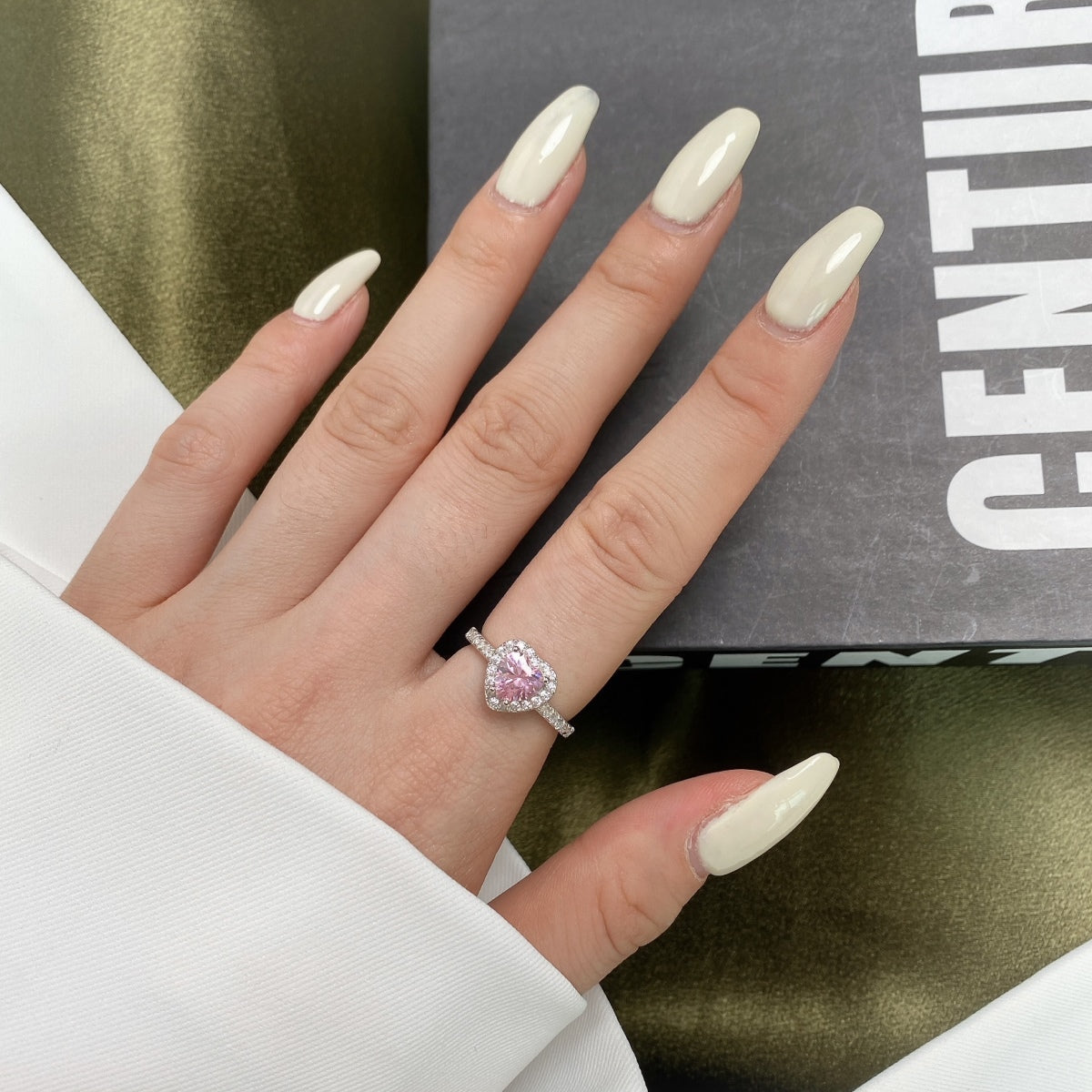 [Everoly JW]Eternity Splashy Romantic Heart Shape Lover Ring