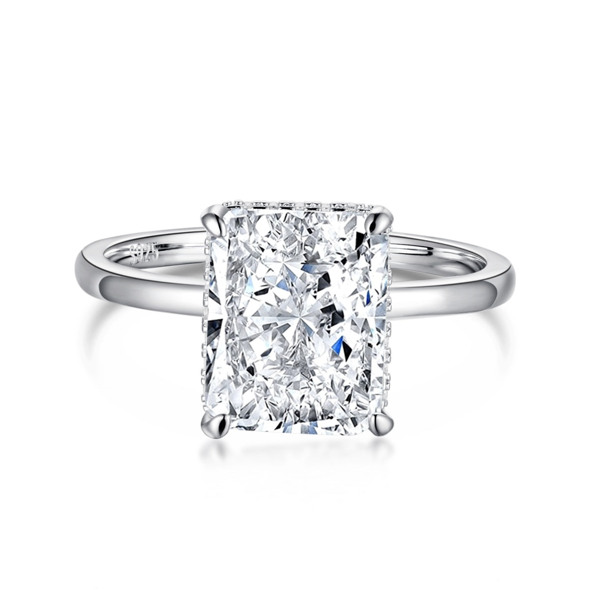 [Everoly JW]4.0 Carat Ornate Enchanting Radiand Cut Banquet Ring