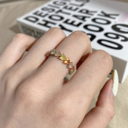 [Everoly JW]0.25 Carat Radiant Romance Heart Cut Lover Ring