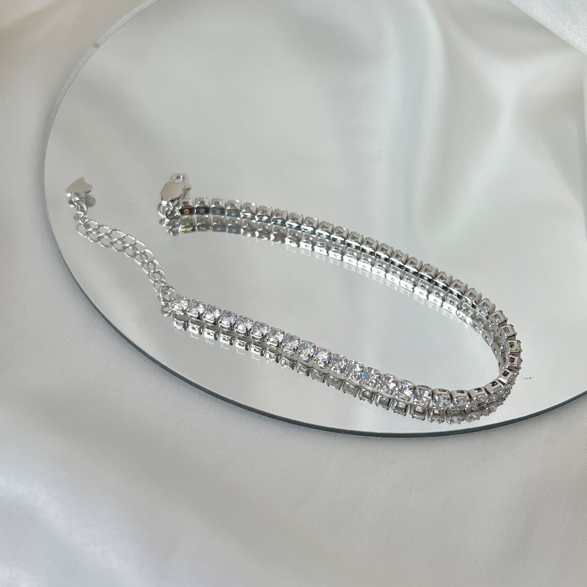 [Everoly JW]Sparkling Round Cut Daily Bracelet