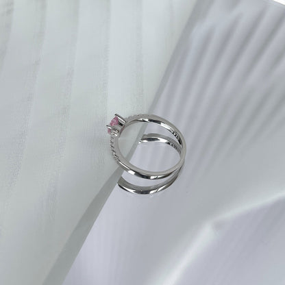 [Everoly JW]0.5 Carat CaratEternity Charming Heart Shape Lover Ring