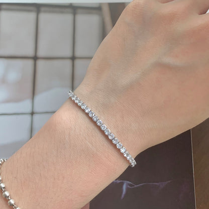 [Everoly JW]Sparkling Round Cut Daily Bracelet