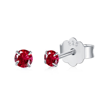 [Everoly JW]Delicate Solitaire Earrings