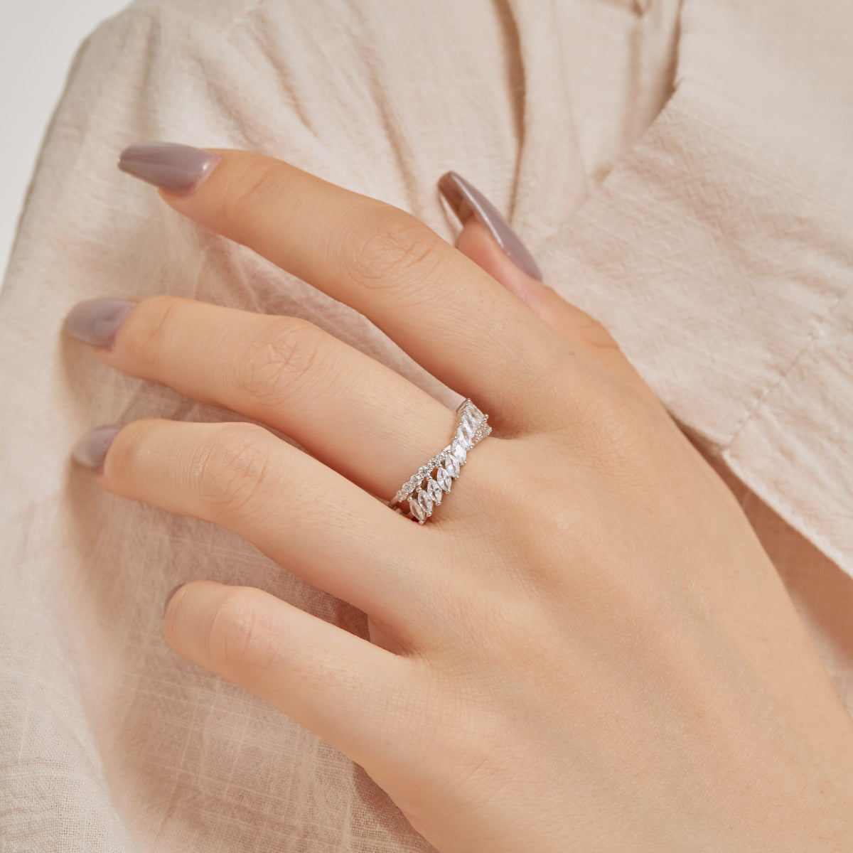 [Everoly JW]Unique Colorful Marquise Cut Daily Ring