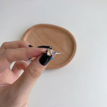 [Everoly JW]Radiant Colorful Multi Cut Daily Ring
