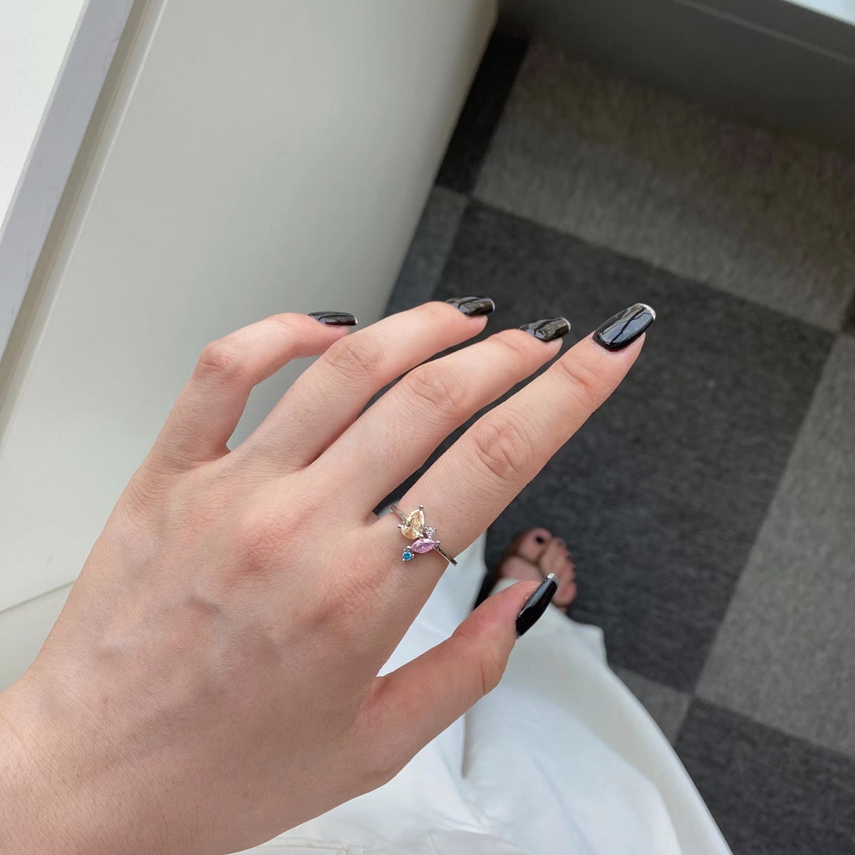 [Everoly JW]Radiant Colorful Multi Cut Daily Ring