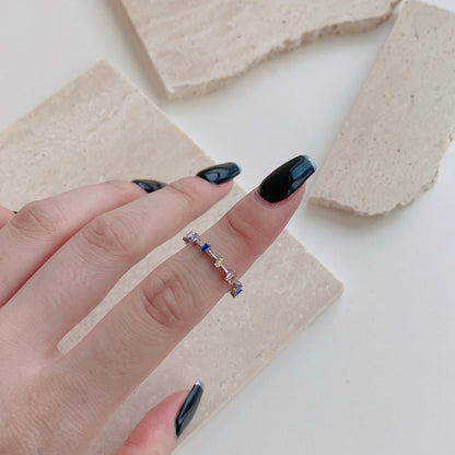 [Everoly JW]Unique Trapezoid Cut Daily Ring