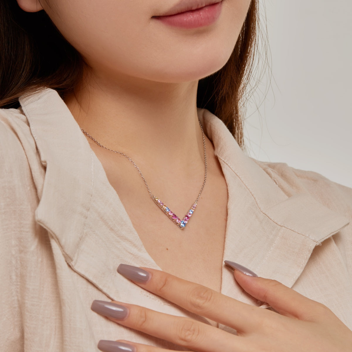 [Everoly JW]Ornate Round Cut Necklace