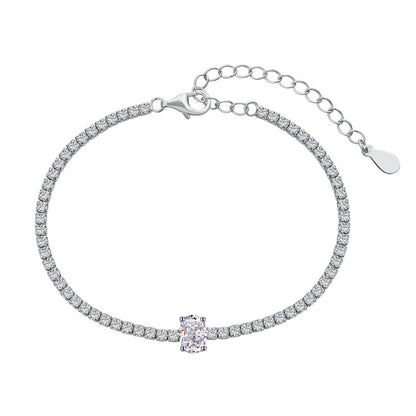 [Everoly JW]0.75 Carat Exquisite Oval Cut Daily Bracelet
