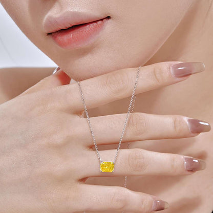 [Everoly JW]Luxurious Square Shape Colorful Necalack