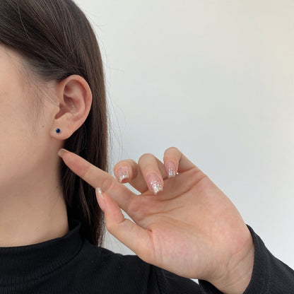 [Everoly JW]Sparkling Colorful Round Shape Earrings