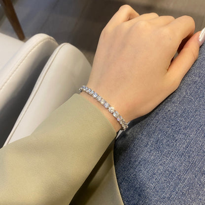 [Everoly JW]Ornate Sparkling Round Cut Wedding Bracelet