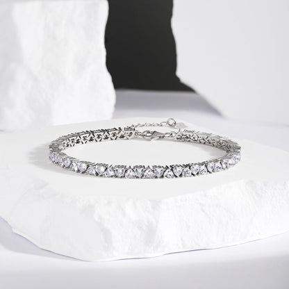 [Everoly JW]Dazzling Romantic Heart Shape Lover Bracelet