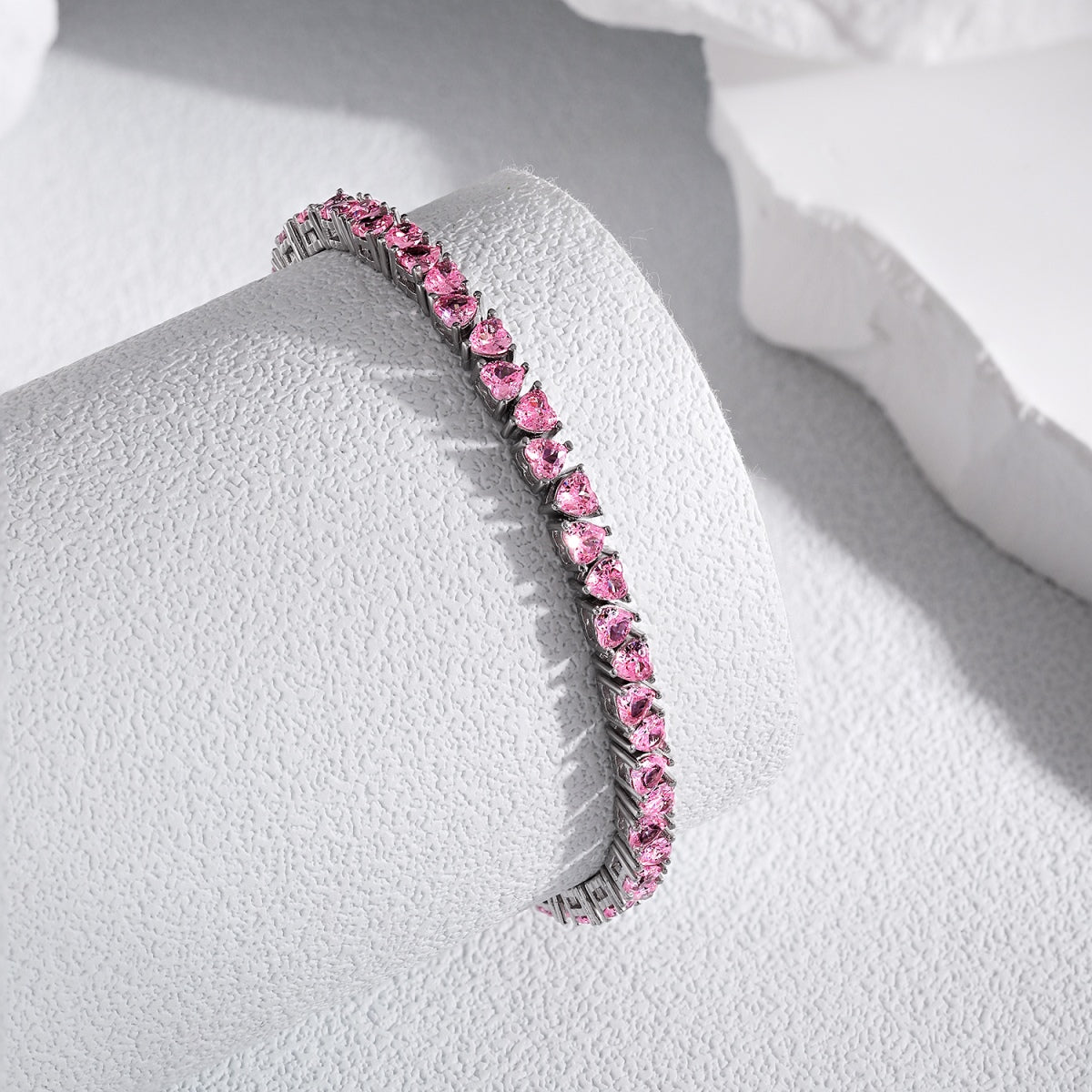 [Everoly JW]Dazzling Romantic Heart Shape Lover Bracelet