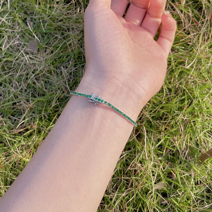 [Everoly JW]Radiant Colorful Round Cut Party Bracelet