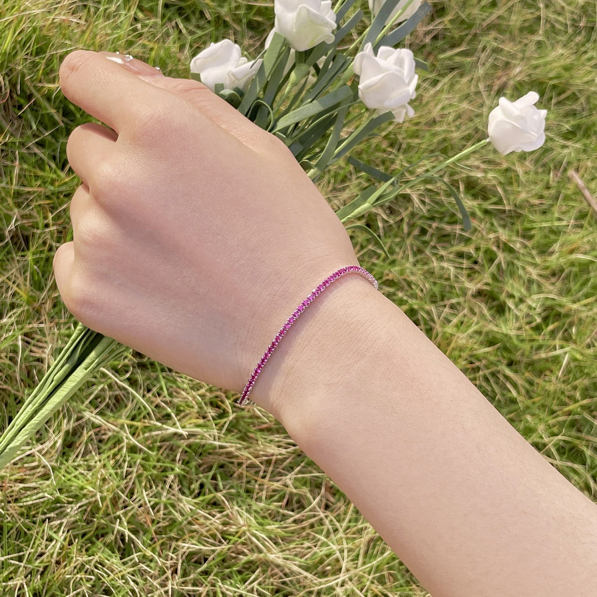 [Everoly JW]Radiant Colorful Round Cut Party Bracelet